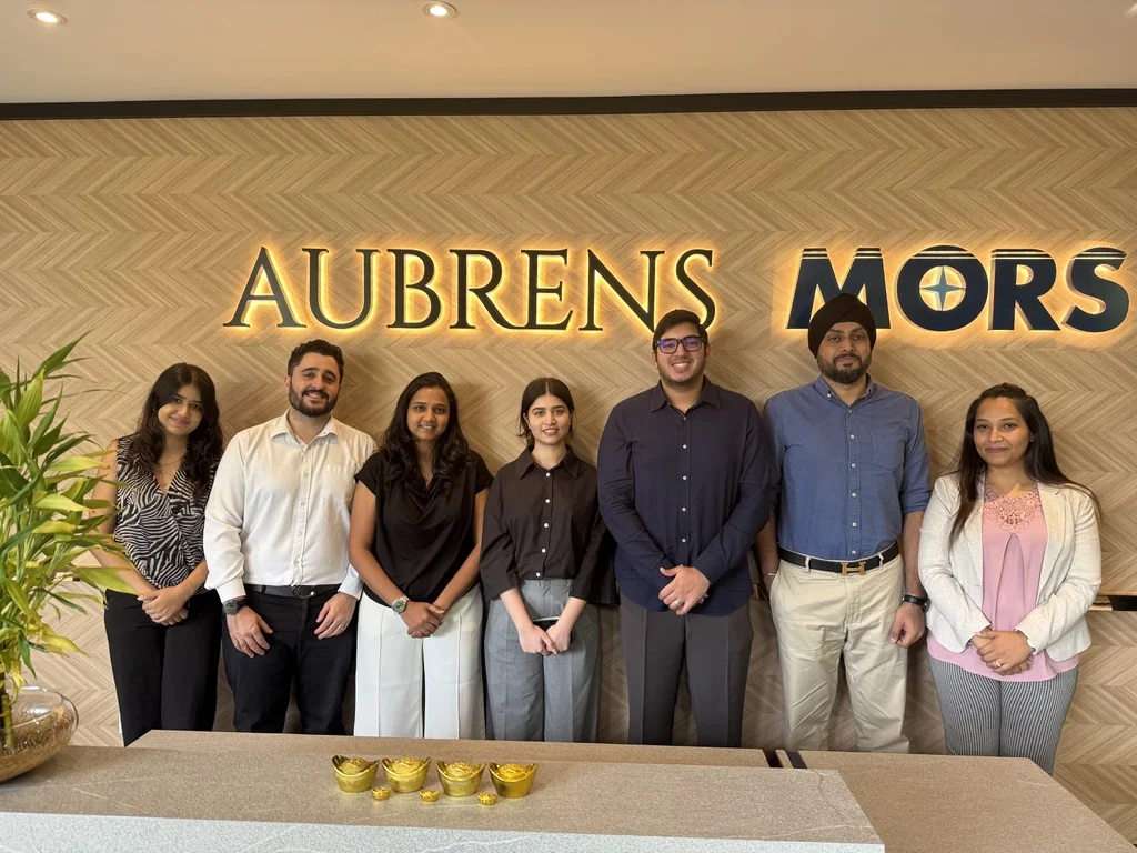 Syed Husnain Haider Bukhari with the MORS Group and Aubrens team at their office in Kuala Lumpur